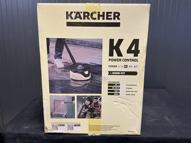 Hogedrukreiniger kärcher, k4 power control, zwart /geel - afbeelding 2 van  3