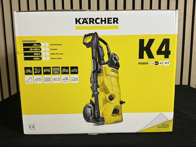 Hogedrukreiniger kärcher, k4, zwart/geel - afbeelding 4 van  5