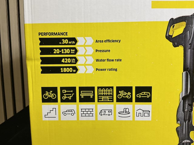 Hogedrukreiniger kärcher, k4, zwart/geel - afbeelding 5 van  5