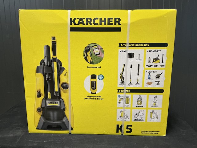 Hogedrukreiniger kärcher, k5 power control, zwart /geel - afbeelding 2 van  3