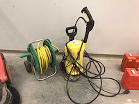 Hogedrukreiniger met tuinslanghaspel - afbeelding 1 van  5