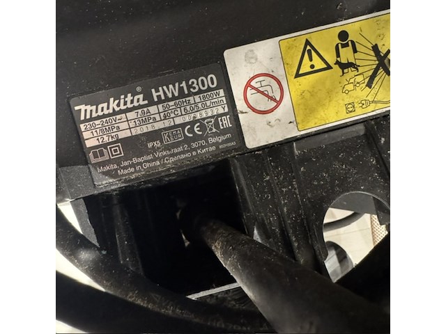 Hogedrukspuit en slanghaspel makita, hw1300 - afbeelding 3 van  4