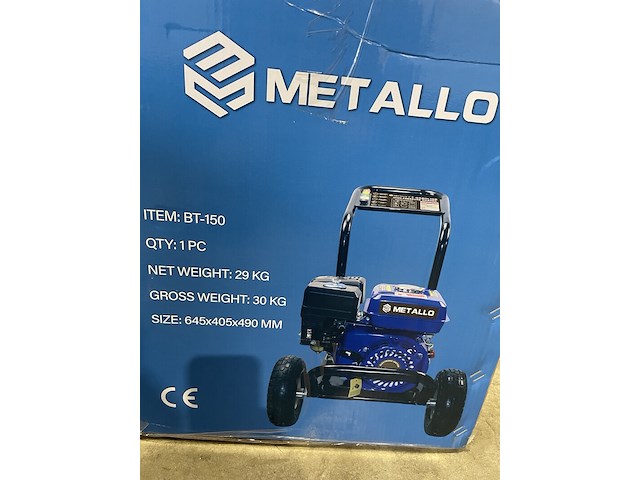 Hogedrukspuit, metallo, professional high pressure washer, blauw, nieuw - afbeelding 3 van  3