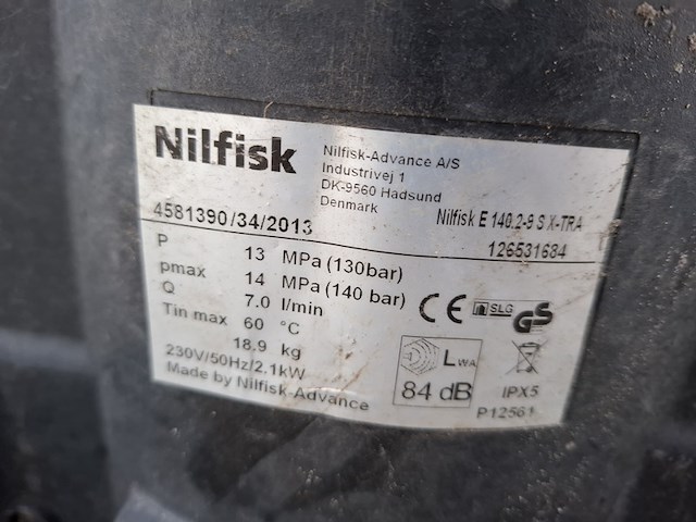 Hogedrukspuit nillfisk, e140.2 9x-xtra, bouwjaar 2013 - afbeelding 6 van  6