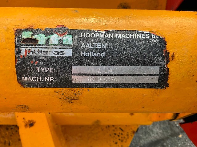 Holaras a-170 straatveegmachine - afbeelding 9 van  9