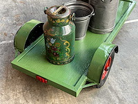 Holder 1955 1-cilinder oldtimer tractor + originele melkwagen, trh-44-x - afbeelding 6 van  51