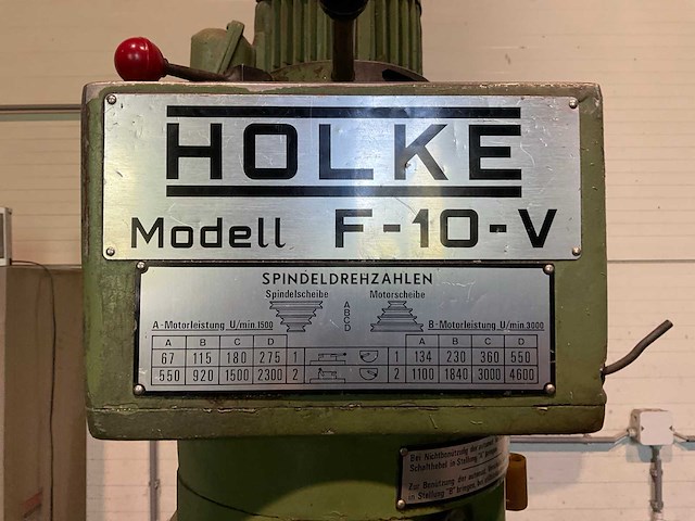 Holke f-10v universele freesmachine - afbeelding 11 van  14