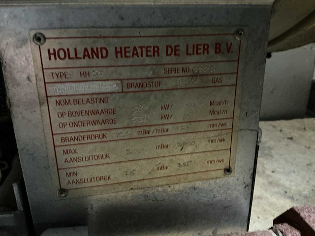 Holland heater hh50 gas heater - afbeelding 5 van  6