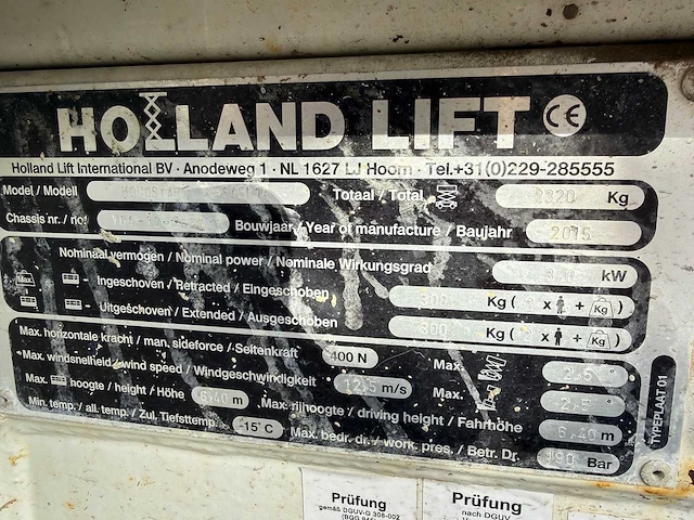 Holland lift - 2015 - y64el14 - hoogwerker - afbeelding 9 van  11