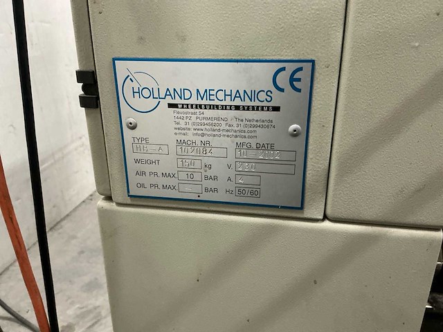 Holland mechanics dc-c + hb-a + cs-a fiets wiel productielijn - afbeelding 7 van  16