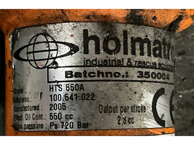 Holmatro hts 550a hydraulische handpomp - afbeelding 4 van  4