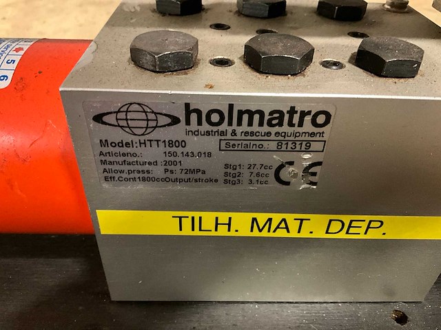 Holmatro htt1800 hydraulische handpomp - afbeelding 4 van  4