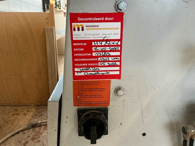 Holzher - 2008 - auriga - uno 1307 - kantaanlijmmachine - afbeelding 18 van  45