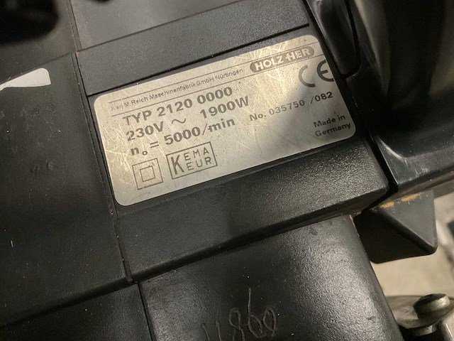 Holzher 2120 afkortcirkelzaagmachine - afbeelding 4 van  4