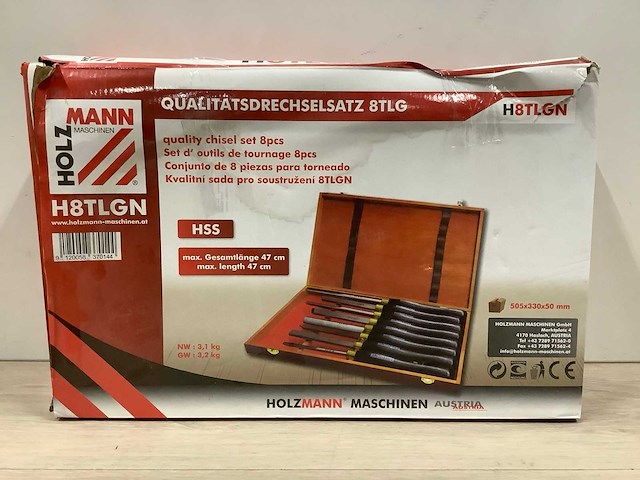 Holzmann 8-delig / hss, h8tlgn kwaliteitsdraaiset (2x) - afbeelding 1 van  3