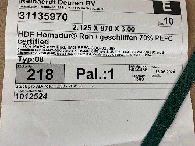 Homanit deurplaten (218x) - afbeelding 4 van  4