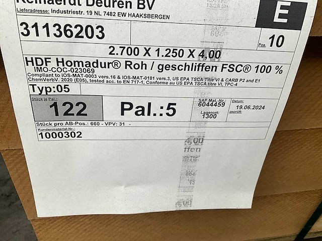 Homanit hdf deurplaat (122x) - afbeelding 4 van  4