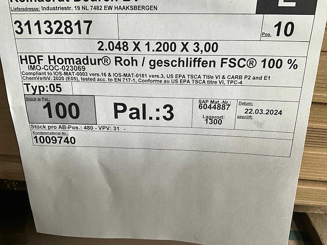 Homanit hdf deurplaat (350x) - afbeelding 5 van  7