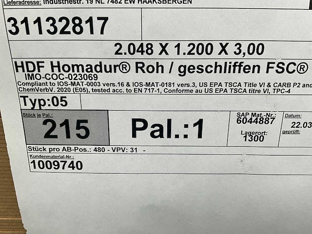 Homanit hdf deurplaat (430x) - afbeelding 5 van  6