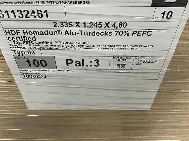 Homanit hdf deurplaat met aluminiumlaag (200x) - afbeelding 5 van  5