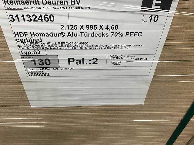 Homanit hdf deurplaat met aluminiumlaag (390x) - afbeelding 7 van  8