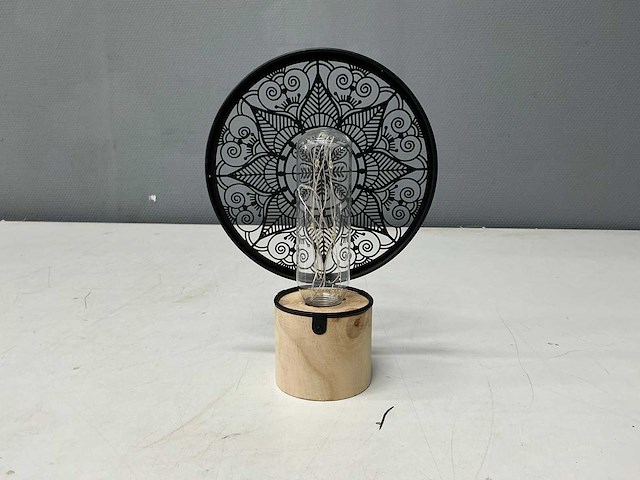 Home & deco - conische kap/mandala - tafellampen (11x) - afbeelding 2 van  11