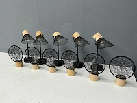 Home & deco - conische kap/mandala - tafellampen (11x) - afbeelding 1 van  11