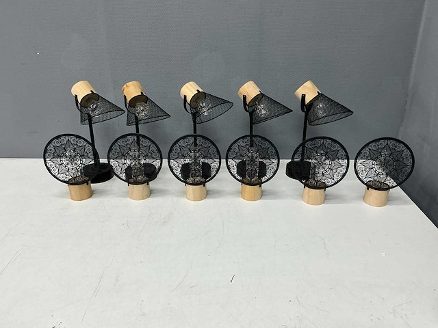Home & deco - conische kap/mandala - tafellampen (11x) - afbeelding 4 van  11