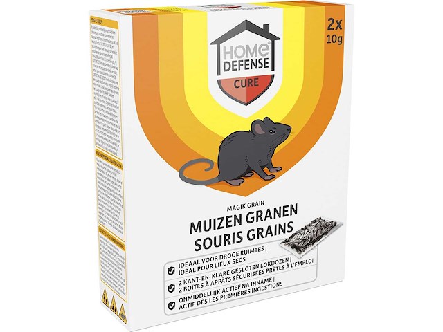 Home defense - muizen granen - magik grain lokdoos - ongediertebestrijding (100x) - afbeelding 2 van  3