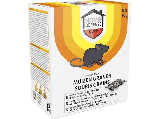 Home defense - muizen granen - magik grain lokdoos - ongediertebestrijding (200x) - afbeelding 2 van  3