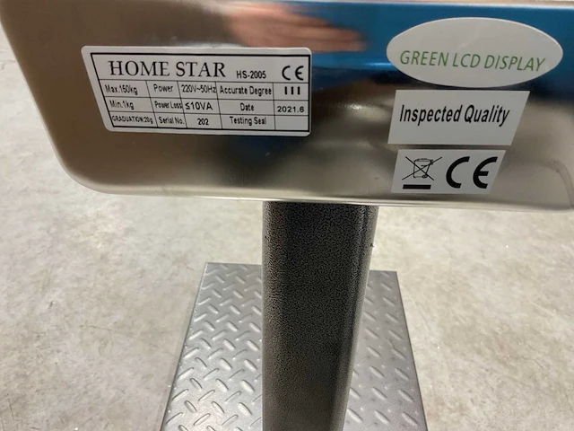 Home star hs-2005 max 150kg vloerweegschaal - afbeelding 3 van  12