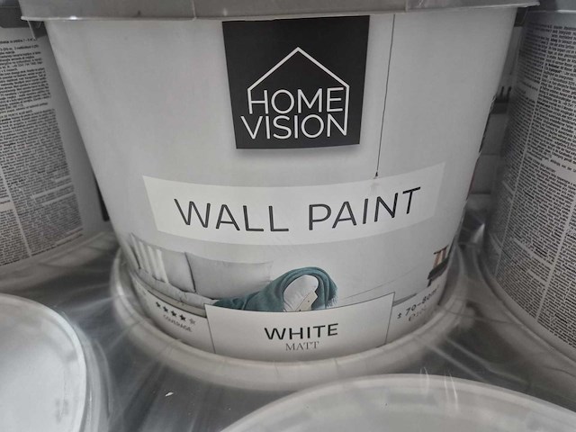 Home vision wallpaint 10 ltr wit (44x) - afbeelding 1 van  1