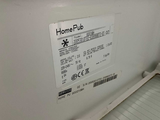 Homepub koelkast - afbeelding 5 van  5