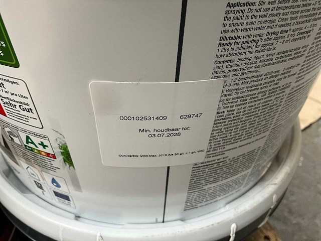 Homevision - white matt - 10l - verf (4x) - afbeelding 3 van  5