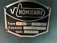 Homienne as dubbelsteens slijpmachine - afbeelding 2 van  5