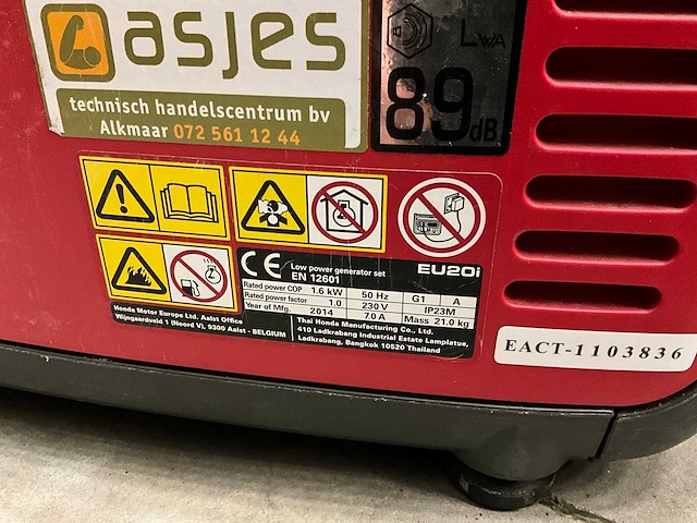 Honda - eu20i - aggregaat - afbeelding 6 van  6
