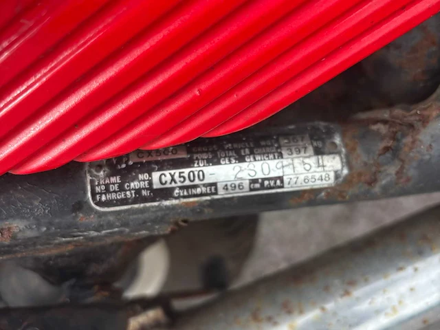 Honda cx 500 motorfiets schuurvondst - afbeelding 3 van  11