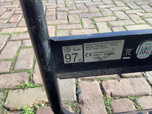 Honda ec3600gvw stroomgenerator - afbeelding 9 van  9