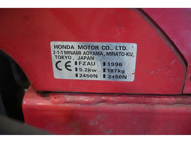 Honda f810 landbouw bewerkingsmachine met schijvenegge en verkruimerrol - afbeelding 8 van  11