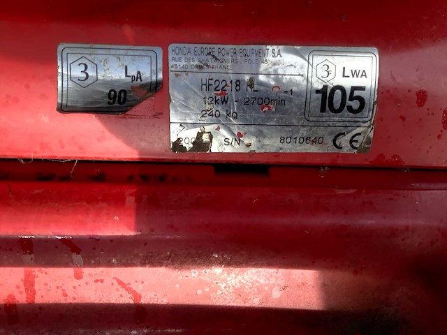 Honda hf2218 hl zitmaaier - afbeelding 4 van  9