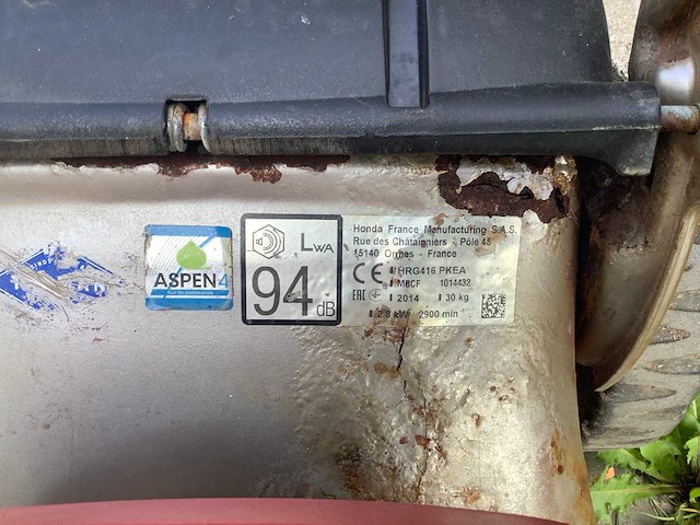 Honda hrg416 pkea grasmaaier - afbeelding 4 van  4