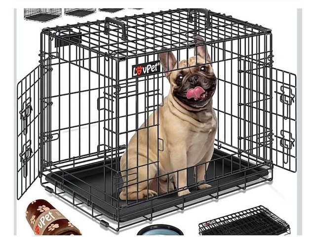 Honden bench xl, zwart - afbeelding 1 van  1