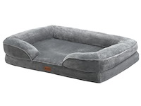 Hondenbed / hondenmand sheena l - 98 x 70 cm - grijs - afbeelding 1 van  11