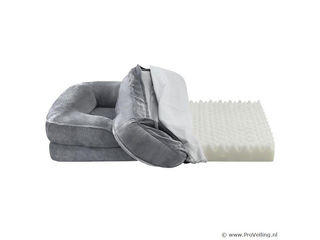 Hondenbed / hondenmand sheena l - 98 x 70 cm - grijs - afbeelding 7 van  11