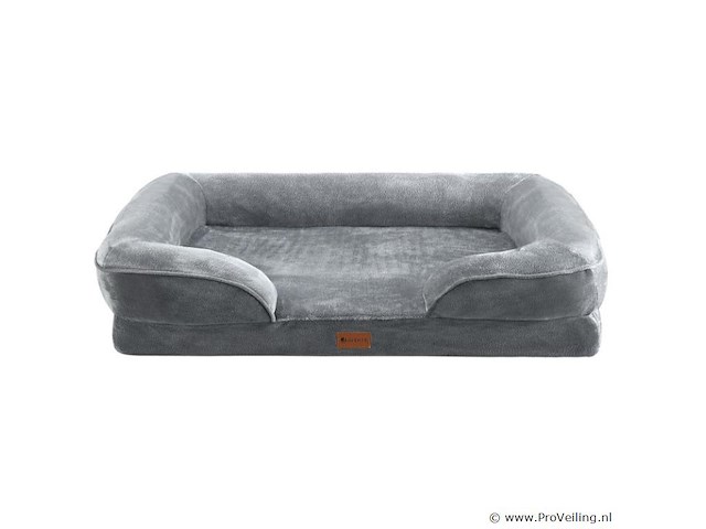 Hondenbed / hondenmand sheena l - 98 x 70 cm - grijs - afbeelding 2 van  11