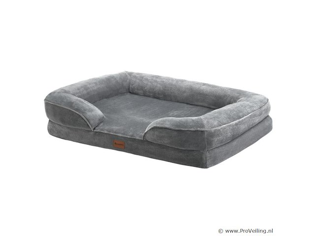 Hondenbed / hondenmand sheena l - 98 x 70 cm - grijs - afbeelding 1 van  11