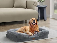 Hondenbed / hondenmand sheena l - 98 x 70 cm - grijs - afbeelding 4 van  11