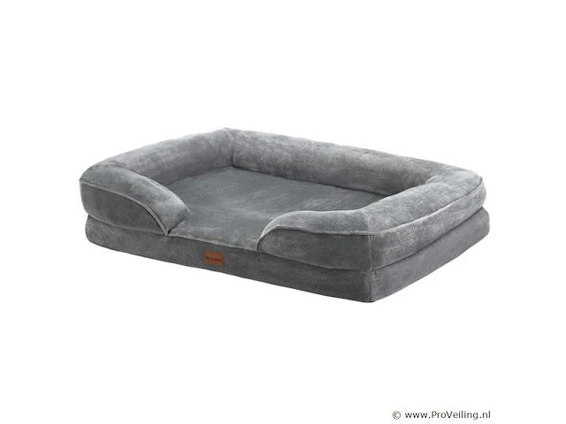 Hondenbed / hondenmand sheena l - 98 x 70 cm - grijs - afbeelding 1 van  11