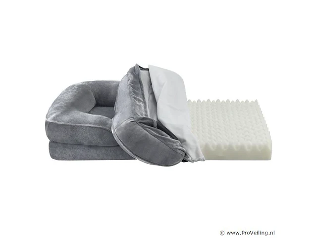 Hondenbed / hondenmand sheena l - 98 x 70 cm - grijs - afbeelding 7 van  11