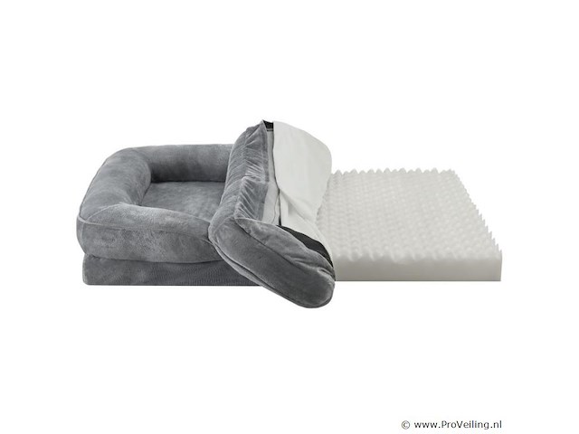 Hondenmand / kattenmand sheena xl - 105 x 82 cm - grijs - afbeelding 7 van  11